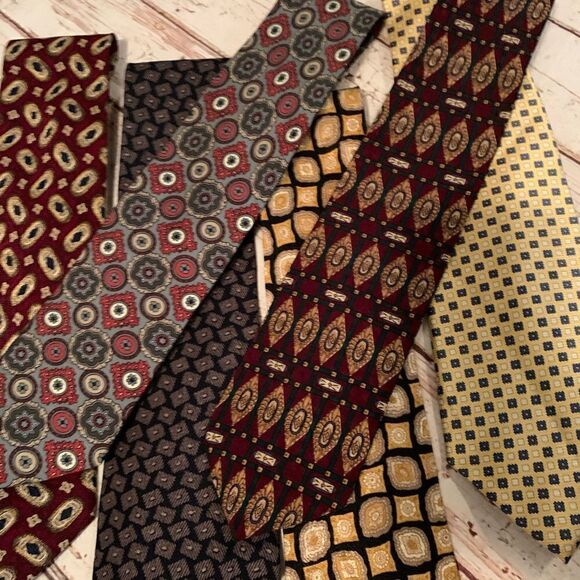Men’s GAP ties set of 6 NWT NWOT Multi colors - Picture 4 of 6
